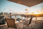 Balcony offers views of the intracoastal waterways 